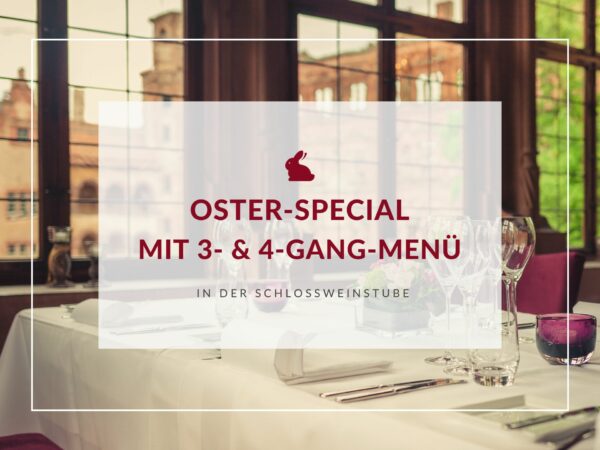 Grafik Oster-Special Schloss Heidelberg Restaurant Schlossweinstube