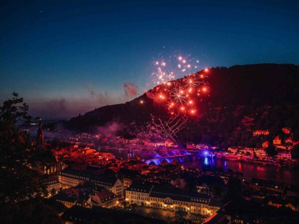 Tina at the Castle Silvestershow Schloss Heidelberg mit Feuerwerk und Menü von Martin Scharff und Feuerwerk über Heidelberg