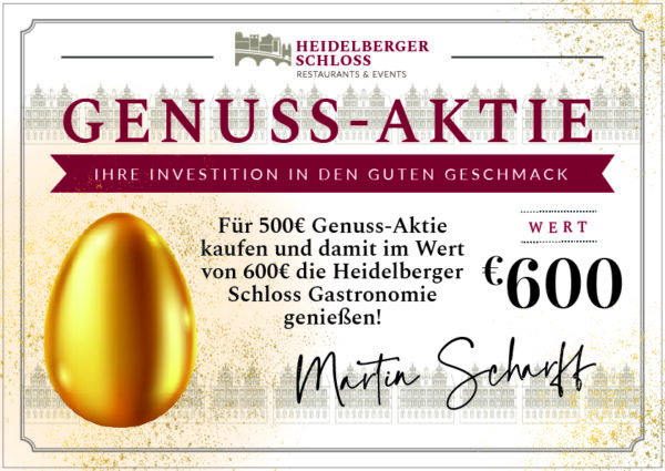Oster-Genuss-Aktie für Erlebnisevents auf dem Heidelberger Schloss 2025